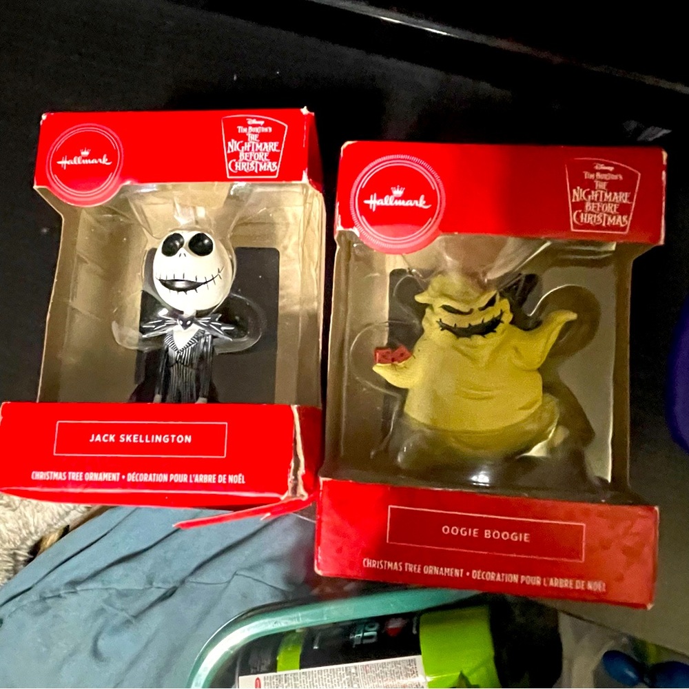 BNIB Nightmare Before Christmas Oogie Boogie Jack Skellington Hallmark Ornaments